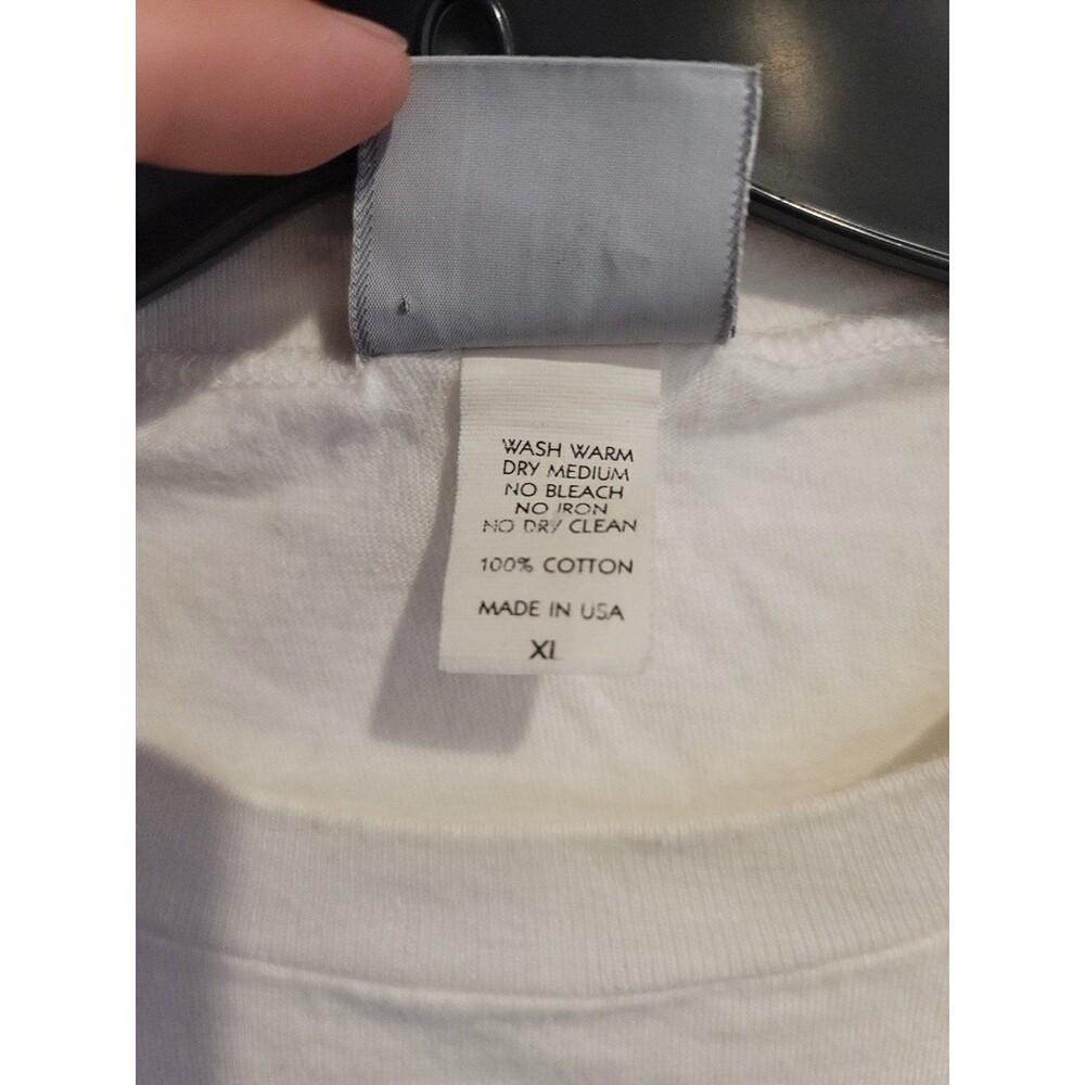Vintage 90s Vuarnet France T Shirt Adult XLarge White USA Made Mens - Picture 7 of 10